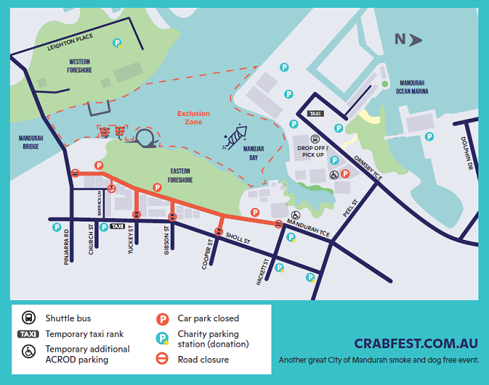 Road and Water Closure Map Image